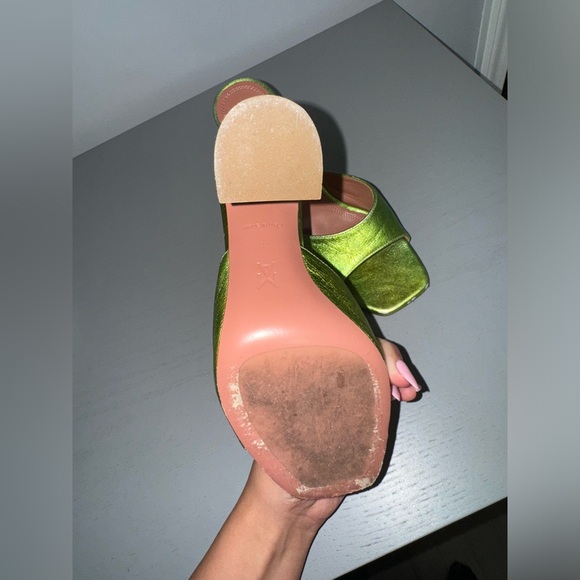 Amina Muaddi Lupita Metallic Slipper size 6 - Picture 7 of 10